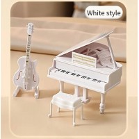 Набір мініатюрного піаніно, гітари та стільця Набір мініатюрного піаніно, гітари та стільця