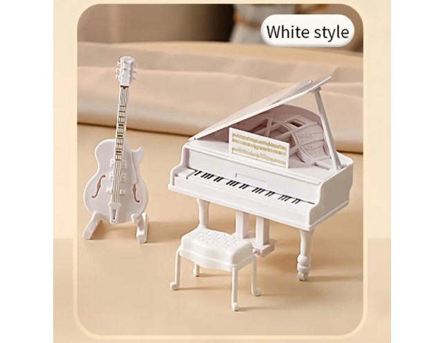 Набір мініатюрного піаніно, гітари  та стільця