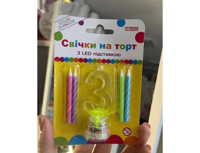 Свічка з LED-підсвіткою