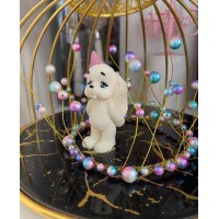 Шоколадна фігура "Зайка дує свічку"