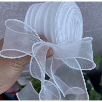 Стрічка органза, ширина стрічки - 4 см.