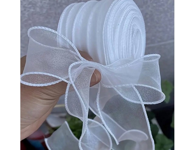 Стрічка органза, ширина стрічки - 4 см.