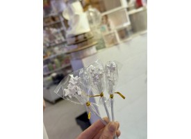 Набір зірочок з мастики на проволці, 7 шт. Набір зірочок з мастики на проволці, 7 шт.