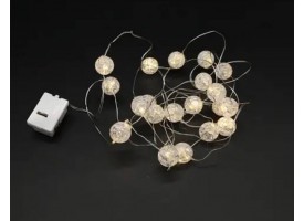 Гірлянда у вигляді лампочок на батарейках 1,9м Гірлянда у вигляді лампочок на батарейках 1,9м