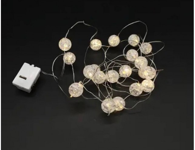 Гірлянда у вигляді лампочок на батарейках 1,9м