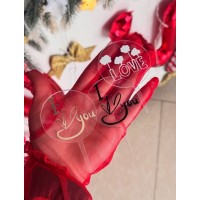 Акриловий топпер "Love", 6см.