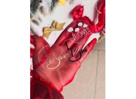 Акриловий топпер "Love", 6см.