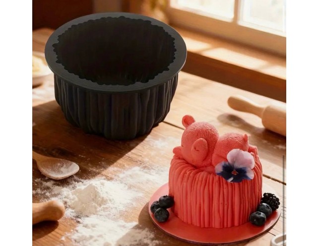 Силіконова форма для євродесертів, розмір для бенто 12,3х7см.