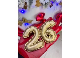 Дуті цифри з мастики, розмір 9-10см.\шт.