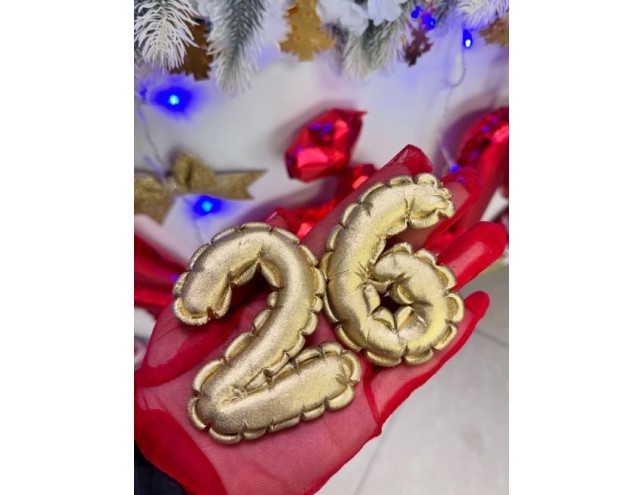 Дуті цифри з мастики, розмір 9-10см.\шт.