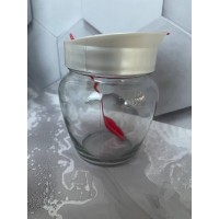Банка склянна для сипучих з ложечкою