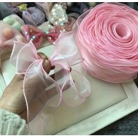 Стрічка органза, ширина стрічки - 4 см.