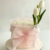 Стрічка органза, ширина - 4 см.