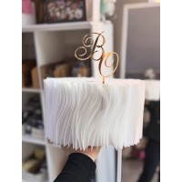 Вафельний корпус 22см. + весільний топпер