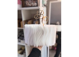 Вафельний корпус 22см. + весільний топпер