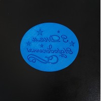 Молд відтиск "З днем народження" для мастики.