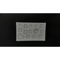 Молд "Гудзики" прямокутний 11×7см. Молд "Гудзики" прямокутний 11×7см.