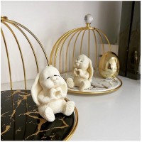 Шоколадний зайчик "Лайк", білий