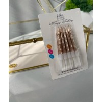 Свічки "спіральні металік"