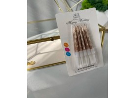 Свічки "спіральні металік"