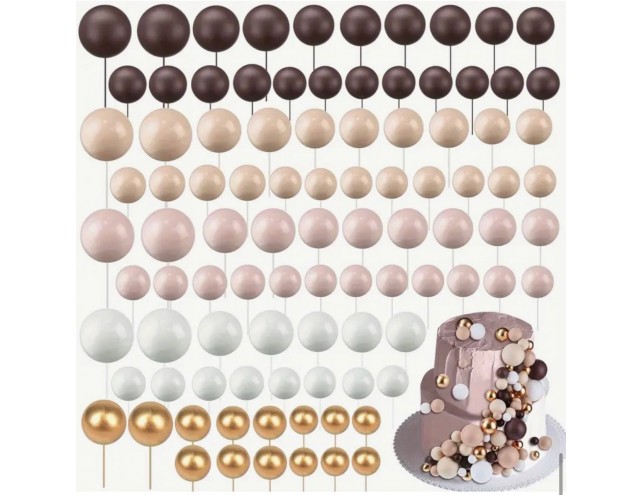 Кулі для тортика декоративні (Не їстівні) 10 шт.