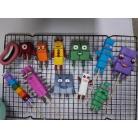 Дитячий декор з мастики "Merge number Blok run"