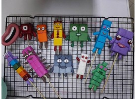 Дитячий декор з мастики "Merge number Blok run" Дитячий декор з мастики "Merge number Blok run"