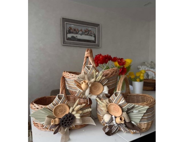 Кошик пасхальний (малий) 23х15см.