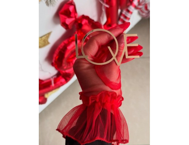 Дзеркальний топпер "Love", 9см.