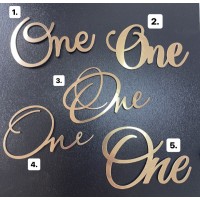 Топпер дзеркальний, 10 см, One, золото