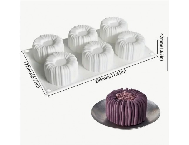 Силіконова форма для євродесертів 