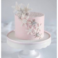 Сніжинки з мастики, набір 6шт.