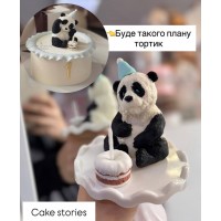 Набір шоколадного декору "Панда і тортик"