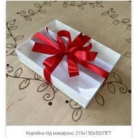 Упаковка акваріум для макаронс, еклерів