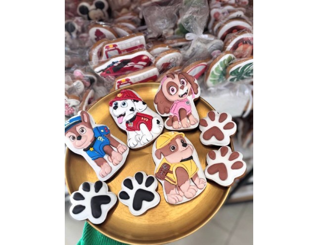 Пряники ручної роботи "Щенячий патруль"