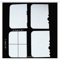 Набір шпателів кондитерських , пластикових з 4 штук