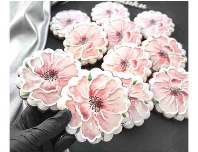 Пряник друкований + ручний розпис, 9см.