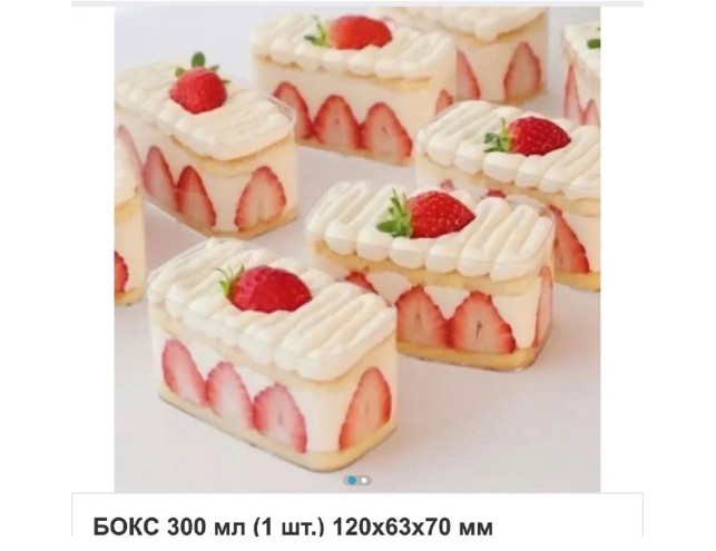 Акриловий бокс для десертів 