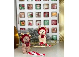 Фігурка "ведмедик в оленячій шапці" Фігурка "ведмедик в оленячій шапці"