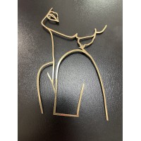 Топпер дзеркальний, дівчина, 14см