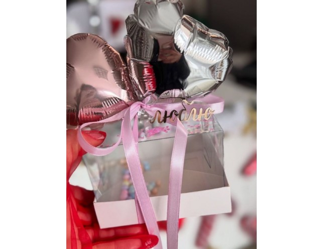 Дзеркальний топпер "люблю", 6см.