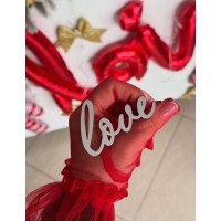 Дзеркальний топпер "Love", 7см.