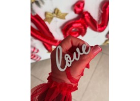 Дзеркальний топпер "Love", 7см.