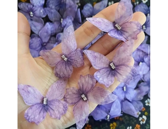 Метелик подвійний з камінцями