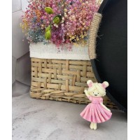 Шоколадний декор "дівчинка що тримає кулі"