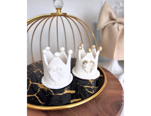 Корона з мастики, 8 см.