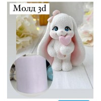 Молд 3Д "Зайчик з льодяником"