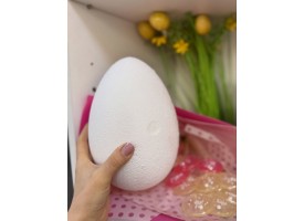 Заготовки з пінопласту, "яйце", 15см. Заготовки з пінопласту, "яйце", 15см.