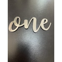 Топпер дзеркальний one срібний, 14см