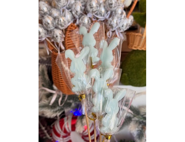 Льодяники з ізомальту "зайчик"